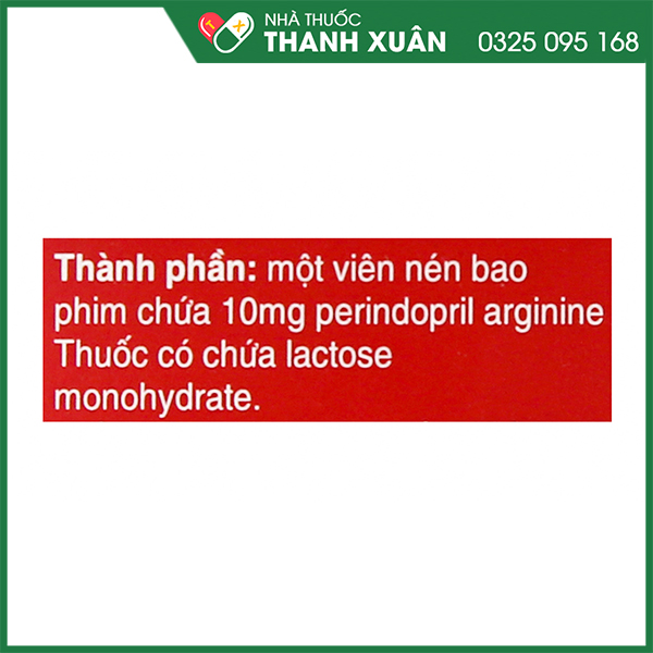 Thuốc Coversyl 10mg trị tăng huyết áp, bệnh mạch vành